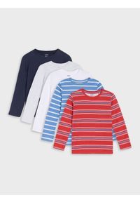 Sinsay - Koszulki z długimi rękawami 5 pack - szary. Kolor: szary. Długość rękawa: długi rękaw. Długość: długie