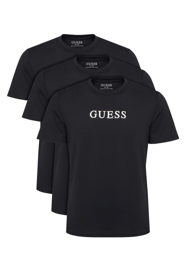 Guess Komplet t-shirtów U6GG04 KCAM1 Czarny Regular Fit. Kolor: czarny. Materiał: bawełna