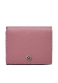 Lauren Ralph Lauren - LAUREN RALPH LAUREN Mały Portfel Damski 432962112011 Różowy. Kolor: różowy. Materiał: skóra