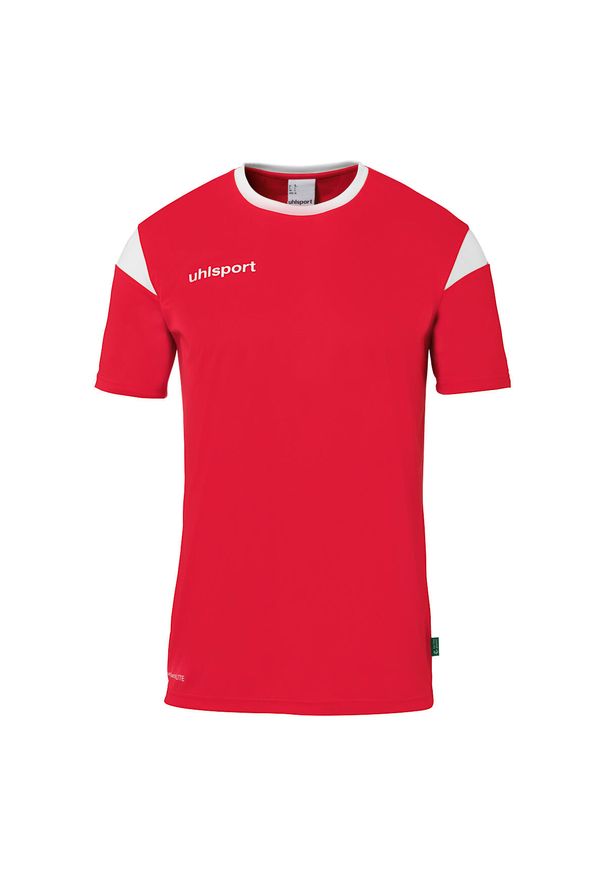UHLSPORT - Koszulka Uhlsport Squad 27. Kolor: wielokolorowy, biały, czerwony. Materiał: jersey. Wzór: kolorowy, napisy. Sport: piłka nożna