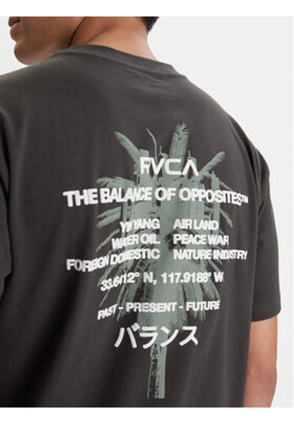 RVCA T-Shirt Signal EVYZT00300 Czarny Relaxed Fit. Kolor: czarny. Materiał: bawełna