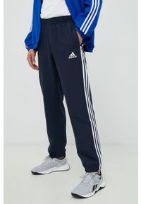 adidas Performance dres sportowy. Kolor: niebieski. Materiał: dresówka. Sport: fitness #7