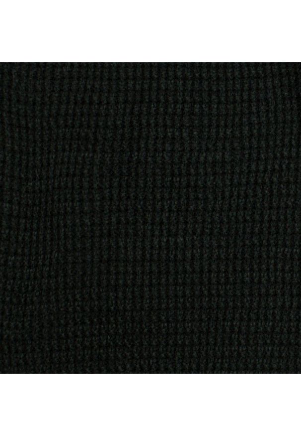 Męski Komin Czarny, Wąski, Ciepły, Zimowy -Pako Jeans. Kolor: czarny. Materiał: akryl. Sezon: zima