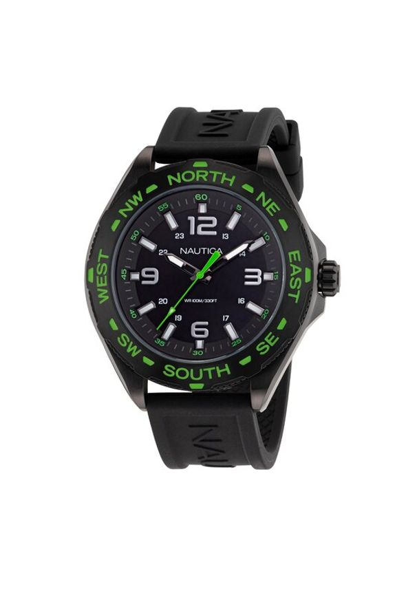 Nautica Zegarek NAPCWS303 Czarny. Kolor: czarny
