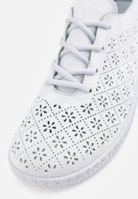 Renee - Niebieskie Ażurowe Tenisówki w Stylu Boho Tidira. Okazja: na co dzień. Kolor: niebieski. Wzór: ażurowy. Sezon: wiosna. Styl: boho #9