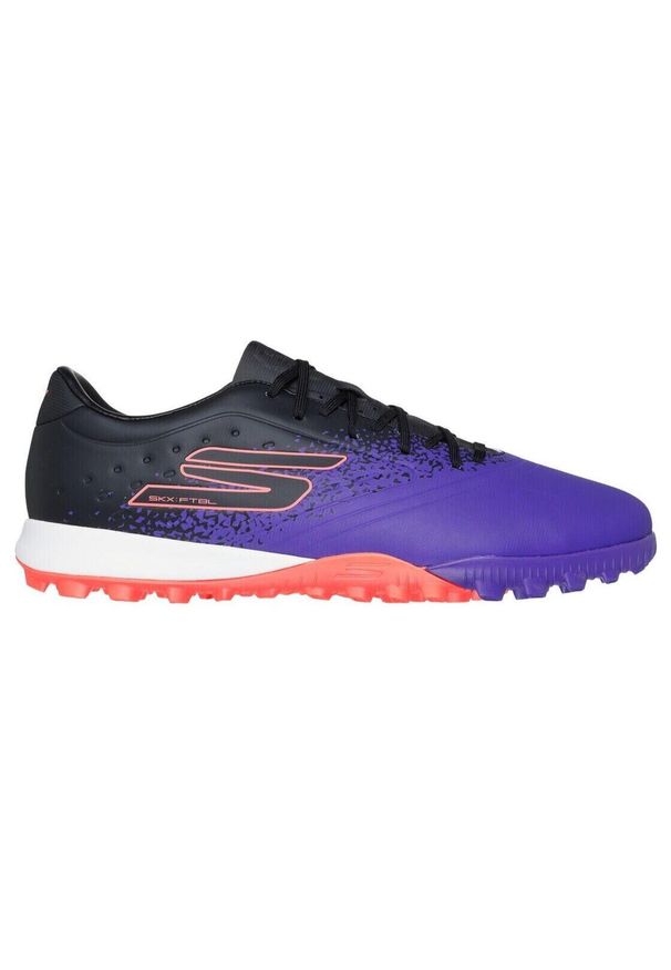 skechers - Buty piłkarskie męskie Skechers Razor Academy Gold 1.5 TF. Kolor: fioletowy. Sport: piłka nożna