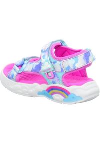 skechers - Skechers Rainbow Racer Sandal-Summer Sky, dla dziewczynki, sandały, Niebieskie. Zapięcie: rzepy. Kolor: niebieski. Materiał: tkanina. Sport: turystyka piesza #2