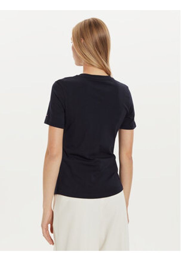 TOMMY HILFIGER - Tommy Hilfiger T-Shirt Nautical Graphic WW0WW43652 Niebieski Slim Fit. Kolor: niebieski. Materiał: bawełna
