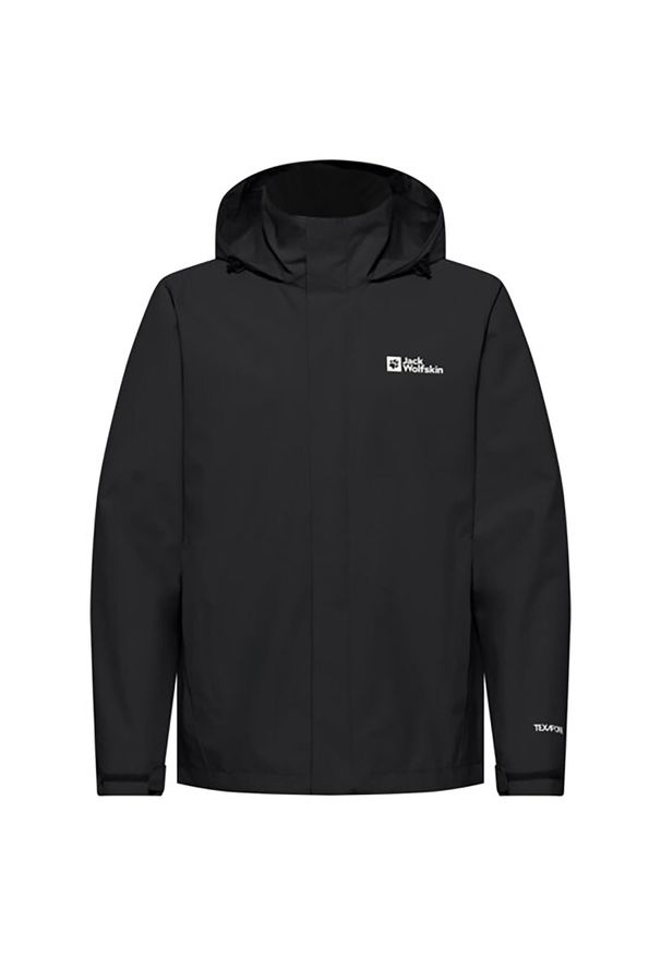 Kurtka uniwersalna męska Jack Wolfskin Trailtime. Typ kołnierza: kaptur. Kolor: wielokolorowy, czarny, szary. Materiał: syntetyk
