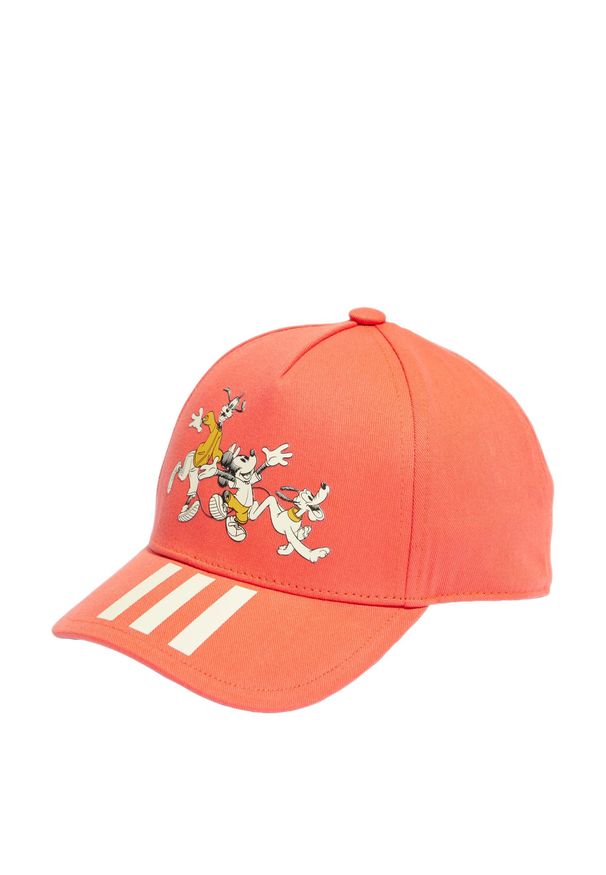 Adidas - Czapka Disney's Mickey Mouse Kids. Kolor: czerwony, wielokolorowy, pomarańczowy. Materiał: materiał. Wzór: motyw z bajki