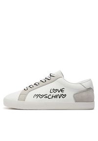Love Moschino - LOVE MOSCHINO Sneakersy JA15512G0IIAC10A Biały. Kolor: biały. Materiał: skóra #6