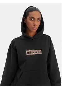 Adidas - adidas Bluza KD2823 Czarny Oversize. Kolor: czarny. Materiał: bawełna #4