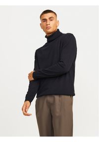 Jack & Jones Golf Basic 12258051 Zielony Regular Fit. Typ kołnierza: golf. Kolor: zielony. Materiał: bawełna
