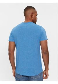 Tommy Jeans T-Shirt Jaspe DM0DM09586 Niebieski Slim Fit. Kolor: niebieski. Materiał: bawełna #4