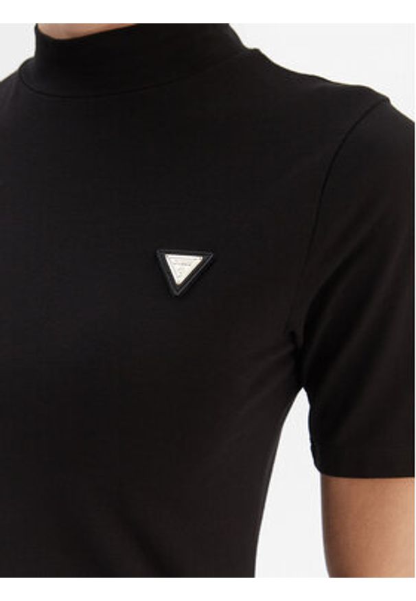 Guess Sukienka codzienna V6RK04 J1314 Czarny Regular Fit. Okazja: na co dzień. Kolor: czarny. Materiał: bawełna. Typ sukienki: proste. Styl: casual