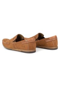 KOMODO Buty męskie mokasyny 876 lato camel wielokolorowe. Okazja: na co dzień. Zapięcie: bez zapięcia. Kolor: wielokolorowy. Materiał: materiał, len, skóra, guma. Sezon: lato. Styl: casual #3