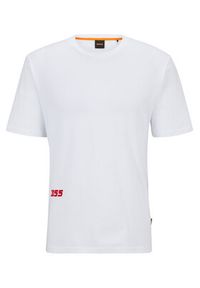 BOSS - Boss T-Shirt 50495743 Biały Relaxed Fit. Kolor: biały. Materiał: bawełna