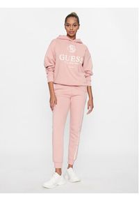 Guess Bluza V3BQ03 K9Z21 Różowy Regular Fit. Kolor: różowy. Materiał: syntetyk #2
