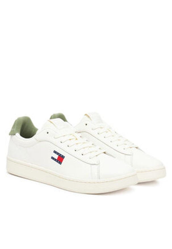 Tommy Jeans Sneakersy Archive '98 EM0EM01596 Biały. Kolor: biały. Materiał: skóra