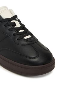 TOMMY HILFIGER - Tommy Hilfiger Sneakersy Heritage Shiny FW0FW08823 Czarny. Kolor: czarny. Materiał: skóra #5