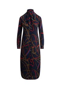 Lauren Ralph Lauren - LAUREN RALPH LAUREN Sukienka koszulowa 200P03552001 Granatowy Regular Fit. Kolor: niebieski. Materiał: syntetyk. Typ sukienki: koszulowe #3