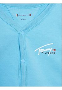 TOMMY HILFIGER - Tommy Hilfiger Romper KN0KN01629 Błękitny Regular Fit. Kolor: niebieski. Materiał: bawełna