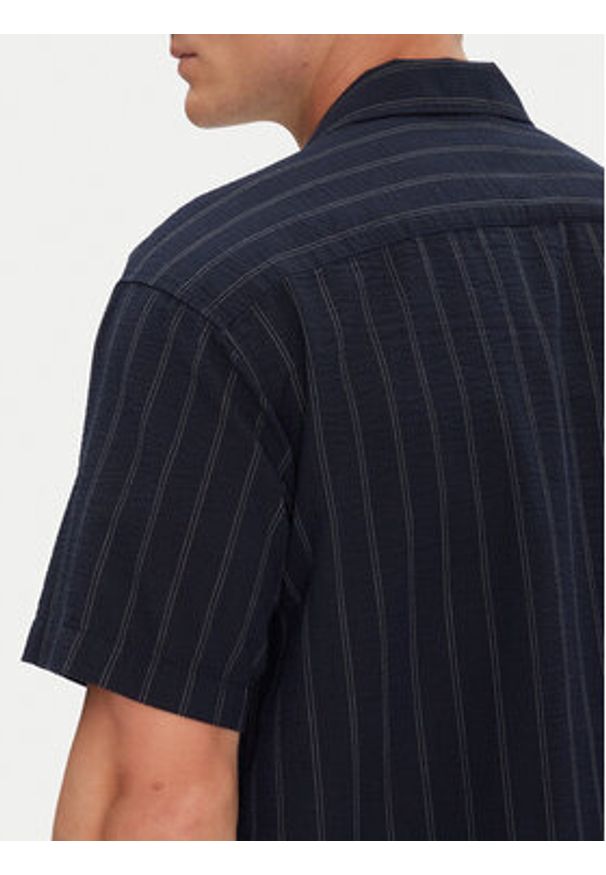Jack & Jones - Jack&Jones Koszula Luke 12271099 Granatowy Relaxed Fit. Kolor: niebieski. Materiał: bawełna, syntetyk