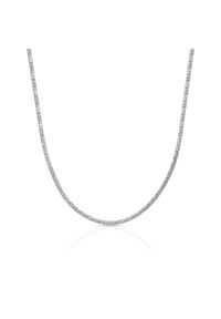 W.KRUK - Naszyjnik srebrny fakturowany. Materiał: srebrne. Kolor: srebrny #1