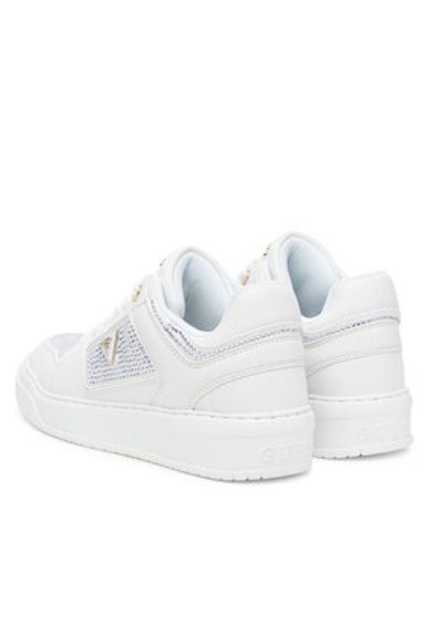 Guess Sneakersy FLTDL2 LEA12 Biały. Kolor: biały. Materiał: skóra