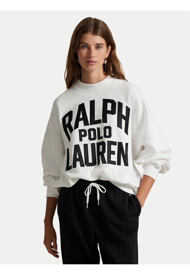 Polo Ralph Lauren Bluza 211978147001 Biały Relaxed Fit. Typ kołnierza: polo. Kolor: biały. Materiał: bawełna