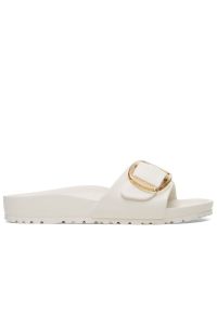 Klapki Birkenstock Madrid Big Buckle 1029633 - białe. Kolor: biały. Wzór: aplikacja