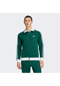 Adidas - adidas Bluza adicolor Classic KE1666 Zielony Slim Fit. Kolor: zielony. Materiał: bawełna #1