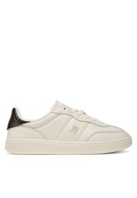 TOMMY HILFIGER - Tommy Hilfiger Sneakersy Heritage Shiny FW0FW08823 Biały. Kolor: biały. Materiał: skóra