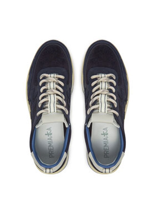 Premiata Sneakersy Nous Var 7222 Granatowy. Kolor: niebieski. Materiał: materiał