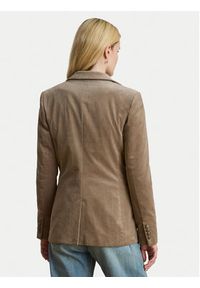 Lauren Ralph Lauren - LAUREN RALPH LAUREN Marynarka 200956574003 Beżowy Regular Fit. Kolor: beżowy. Materiał: bawełna #4