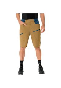 Spodenki trekkingowe męskie Vaude Tekoa Shorts III. Kolor: brązowy. Materiał: elastan, poliamid. Sport: turystyka piesza