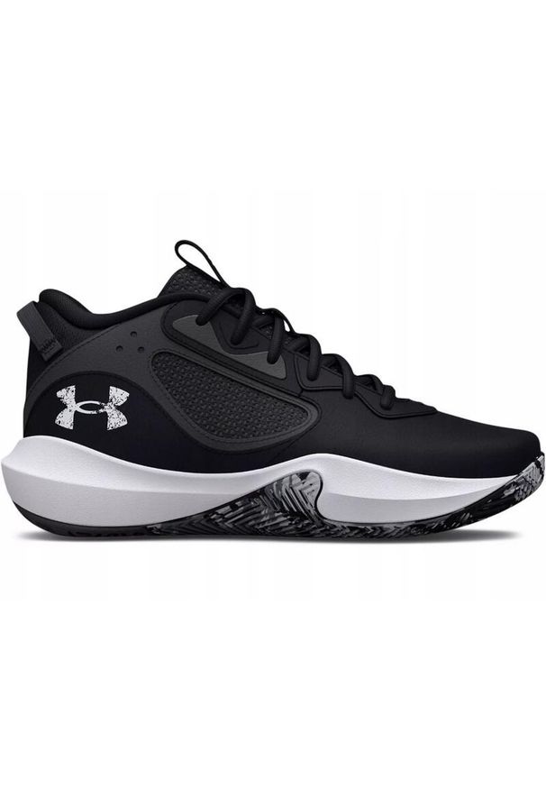 Buty do koszykówki męskie Under Armour Lockdown 6. Kolor: czarny. Materiał: skóra. Sport: koszykówka