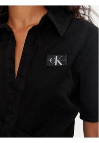 Calvin Klein Jeans Sukienka codzienna J20J223666 Czarny Slim Fit. Okazja: na co dzień. Kolor: czarny. Materiał: bawełna. Typ sukienki: proste. Styl: casual #7