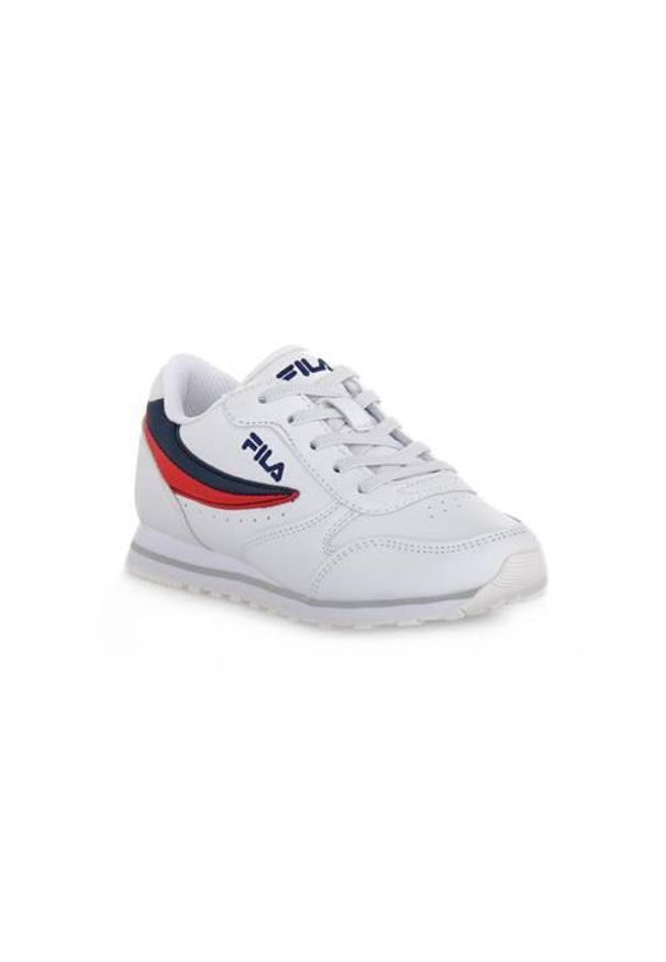 Buty do chodzenia dla dzieci Fila Orbit Low Junior. Zapięcie: sznurówki. Kolor: czerwony, wielokolorowy, niebieski. Materiał: materiał, syntetyk. Szerokość cholewki: normalna. Sport: turystyka piesza