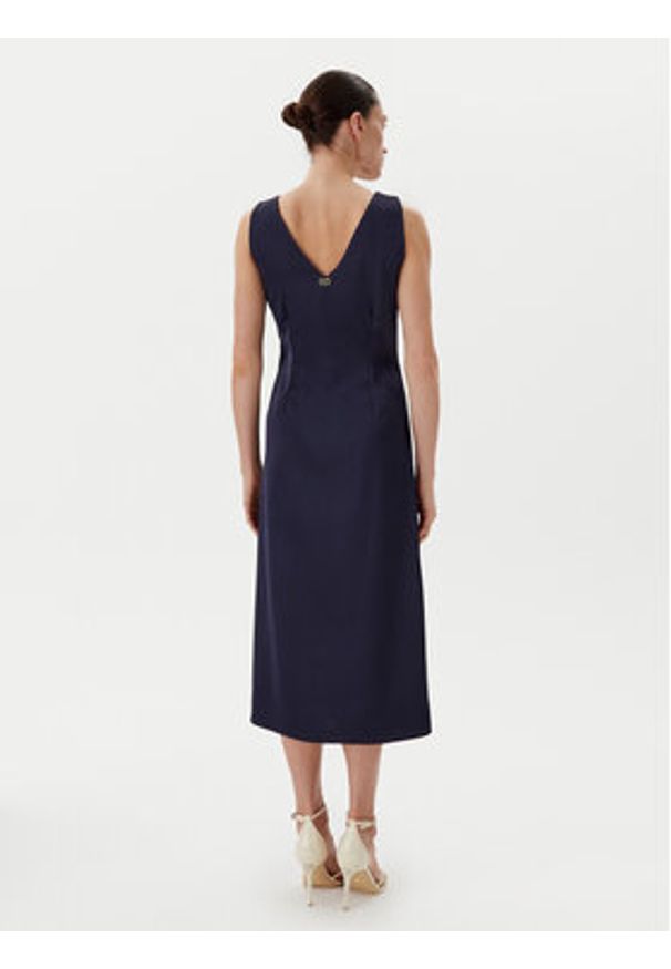 Rinascimento Sukienka koktajlowa CFC0122928003 Granatowy Regular Fit. Kolor: niebieski. Materiał: syntetyk. Styl: wizytowy