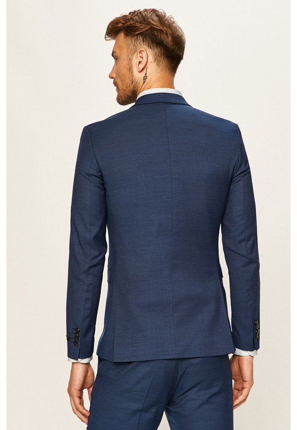 Premium by Jack&Jones - Marynarka. Kolor: niebieski. Materiał: tkanina. Styl: klasyczny