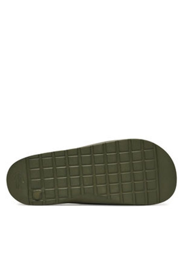 Lacoste Klapki 7-49CMA0024 Khaki. Kolor: brązowy. Materiał: syntetyk