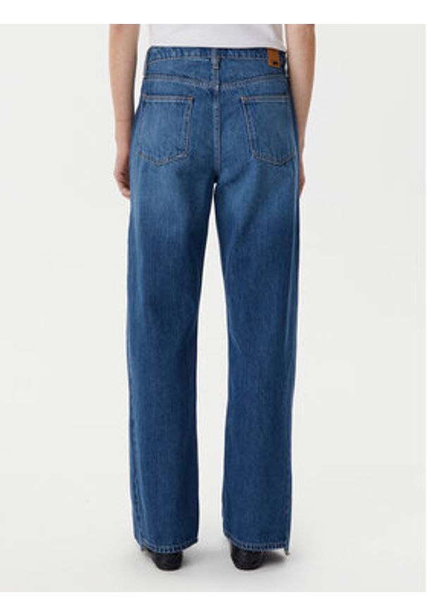 BOSS Jeansy Crossroad Super 50542511 Niebieski Wide Leg. Kolor: niebieski