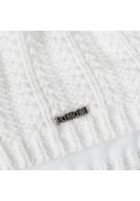 Zimowa czapka damska PaMaMi - Biały. Kolor: biały. Materiał: poliamid, akryl. Sezon: zima #2