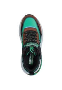 skechers - Adidasy Skechers Mega-craft 4k, Dzieci. Okazja: na uczelnię. Kolor: zielony. Materiał: materiał. Model: Skechers Sport. Sport: joga i pilates