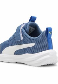 Puma - Sneakersy Rickie Runner dla małych dzieci PUMA Blue Horizon White Hyperlink. Kolor: biały, niebieski, wielokolorowy