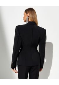 ALEXANDRE VAUTHIER - Czarna taliowana marynarka Couture. Kolor: czarny. Materiał: wełna, materiał