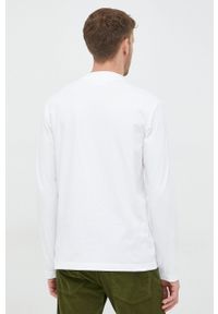 Calvin Klein longsleeve męski kolor biały gładki. Okazja: na co dzień. Kolor: biały. Długość rękawa: długi rękaw. Wzór: gładki. Styl: casual #3