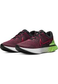 Buty do biegania Nike React Infinity Run Flyknit 3 M DH5392-003 czarne różowe zielone. Kolor: zielony, różowy, wielokolorowy, czarny. Materiał: materiał, tkanina, syntetyk. Szerokość cholewki: normalna. Sport: bieganie #6
