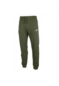 Nike - Męskie Spodnie Do Biegania Z Polaru NSW. Kolor: zielony. Materiał: polar